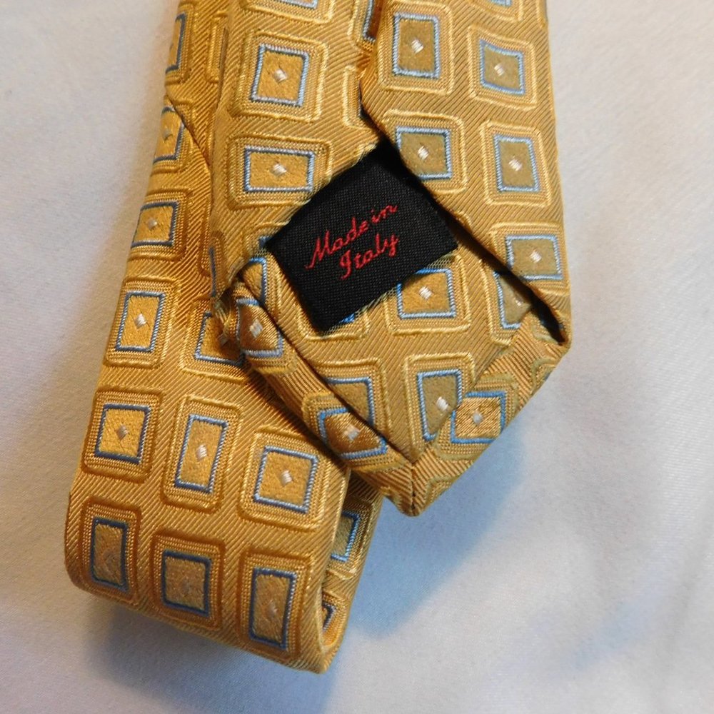 TUMI Silk Neck Tie Made in Italy - Picture 3 of 7